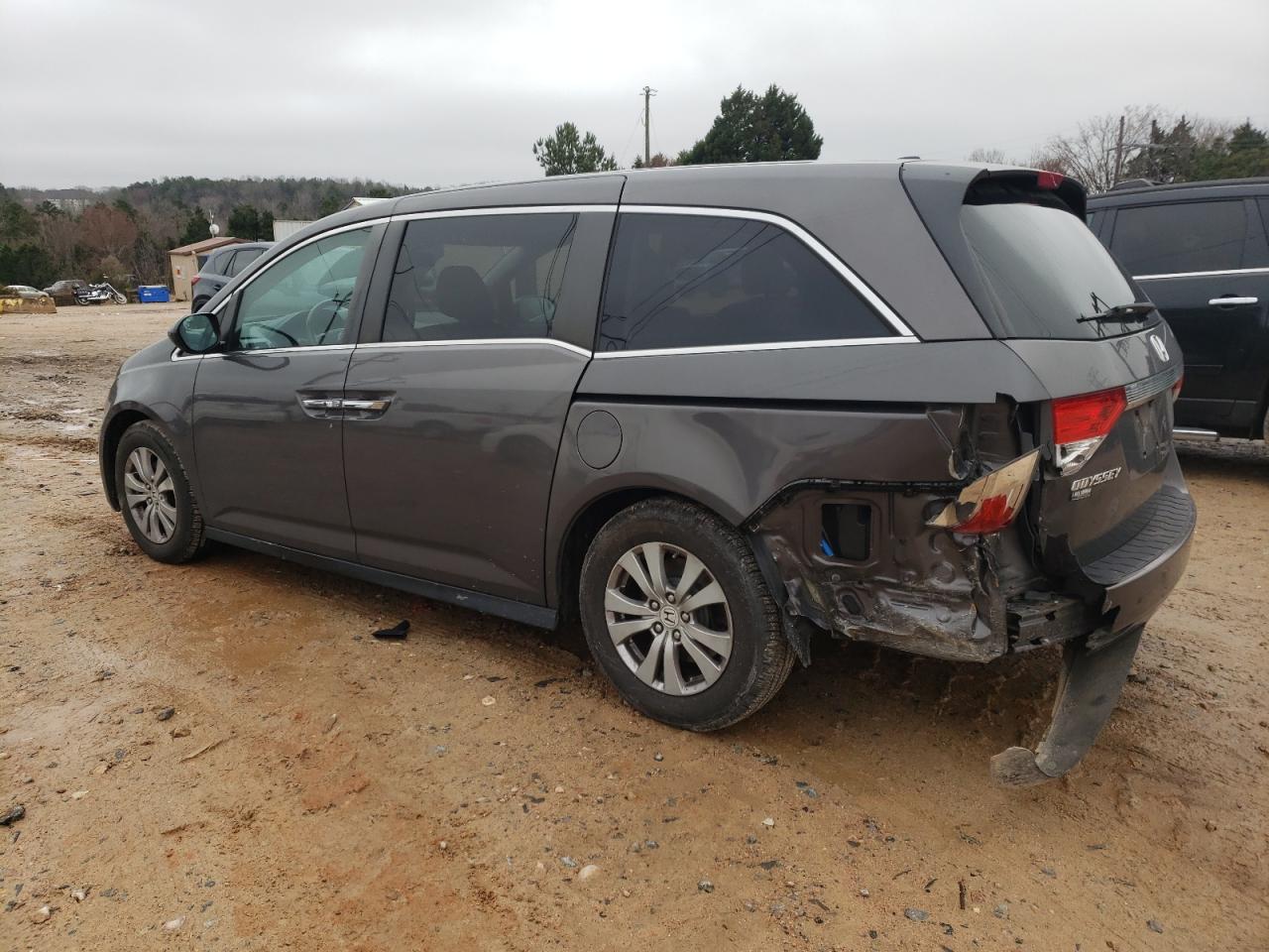2014 Honda Odyssey VIN 5FNRL5H60EB001985 Copart auction photo, rear end damage thumbnail 2