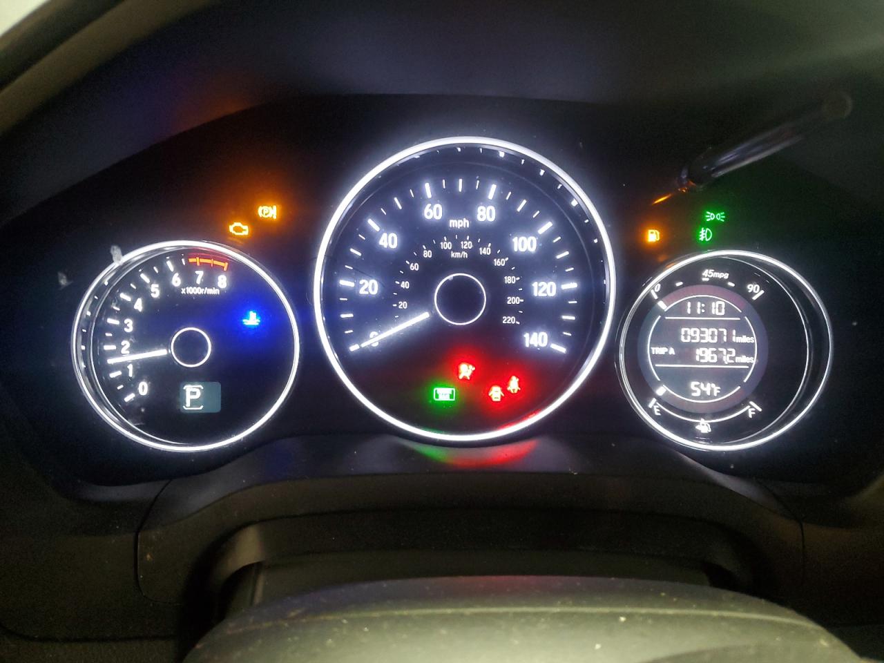 2019 Honda HR-V VIN 3CZRU6H1XKG716425 Copart auction photo, front end damage thumbnail 9