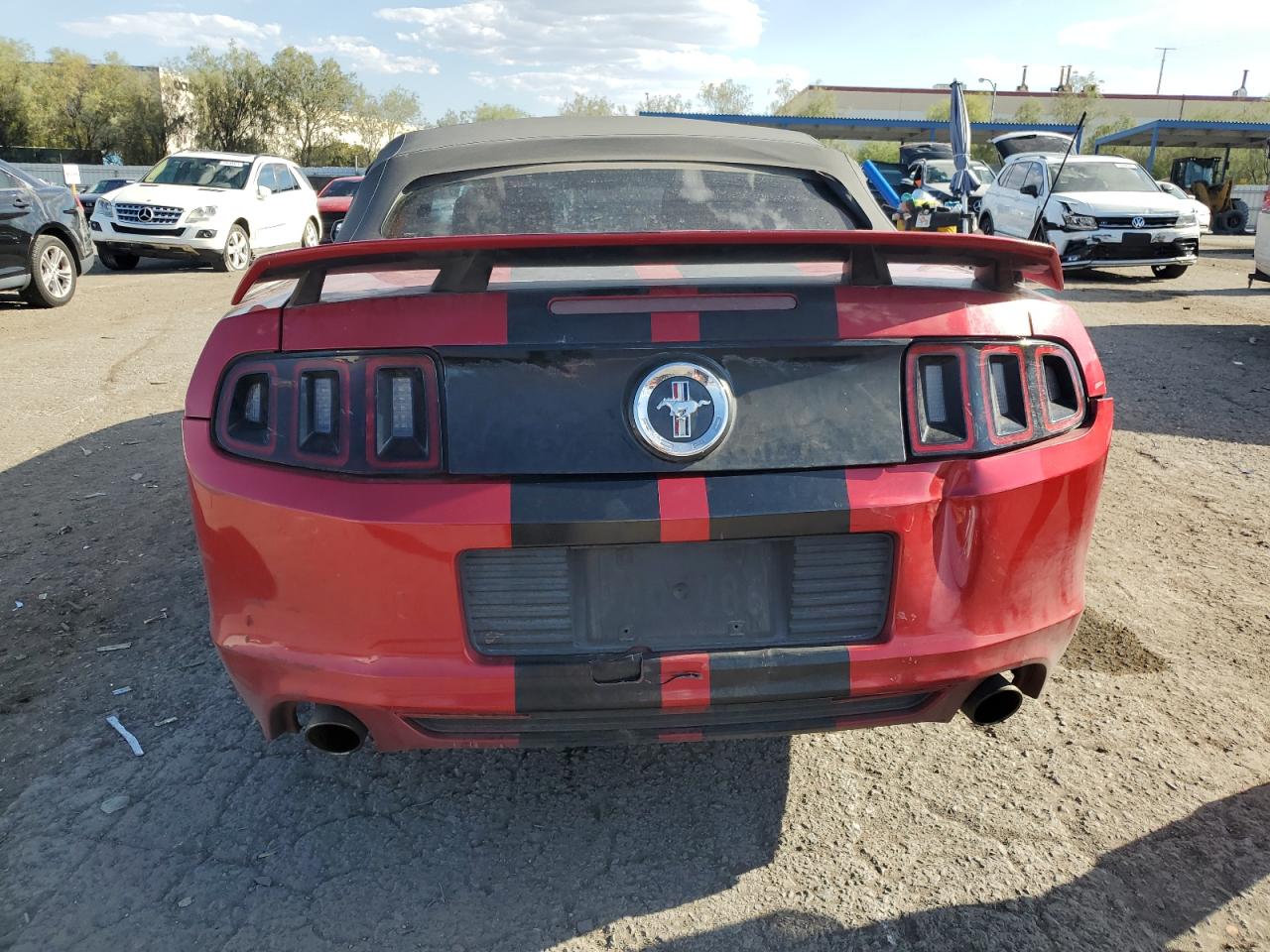 2013 Ford Mustang VIN 1ZVBP8EM0D5214040 Copart auction photo, front end / rear end damage thumbnail 6
