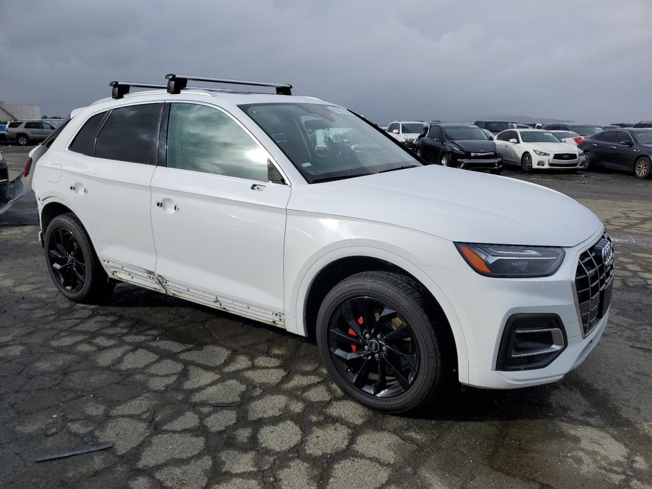 2021 Audi Q5 VIN WA1BAAFY6M2017740 Copart auction photo, rear end damage thumbnail 4