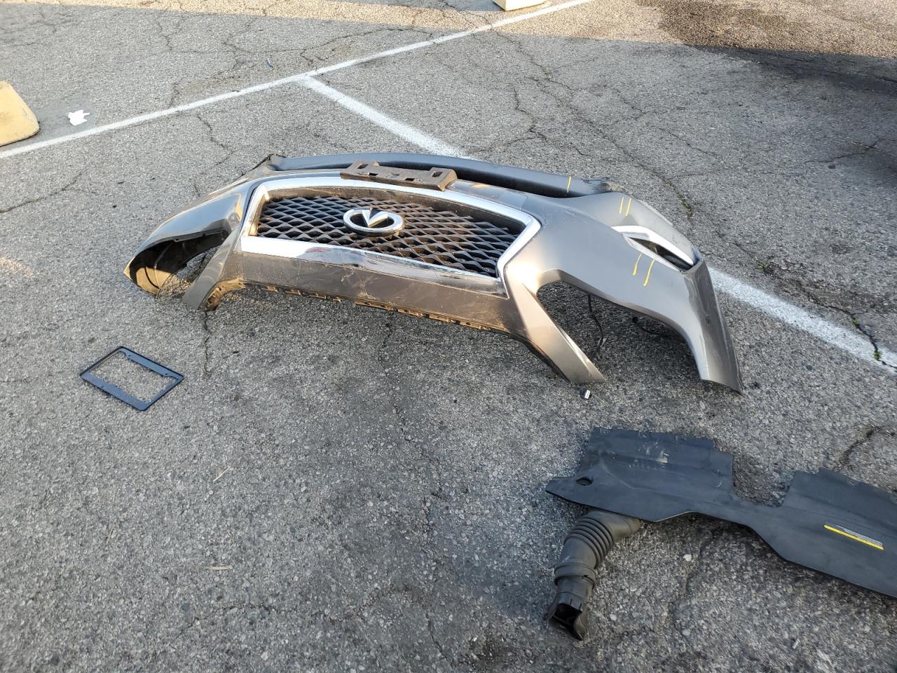 2018 Infiniti Q50 VIN JN1CV7AP8JM240154 Copart auction photo, front end damage thumbnail 14