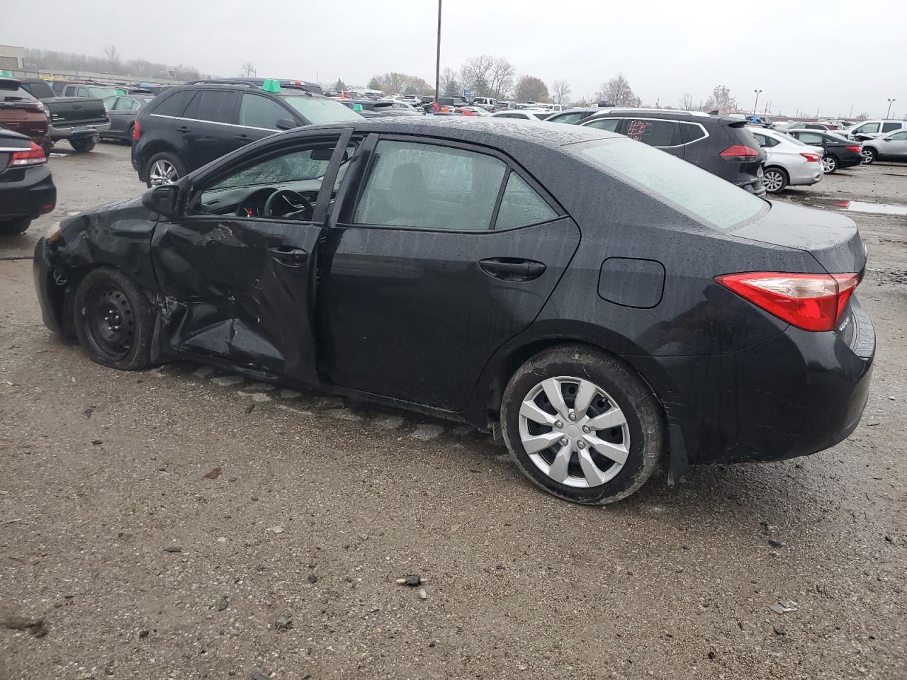 2017 Toyota Corolla VIN 2T1BURHE5HC768978 Copart auction photo, side / front end damage thumbnail 2