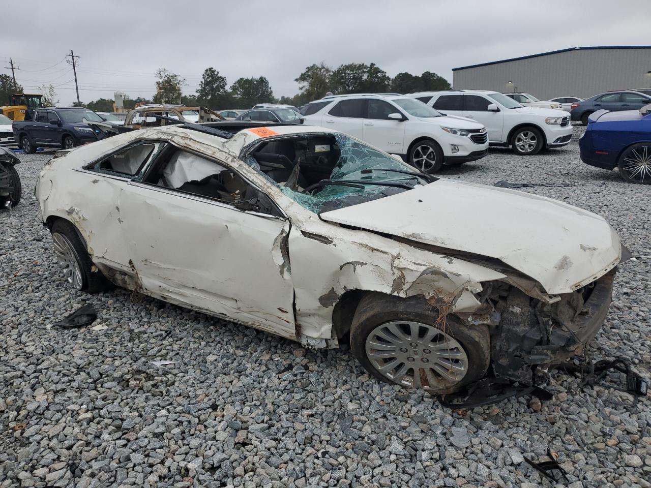 2014 Cadillac CTS VIN 1G6DD1E37E0189903 Copart auction photo, rollover damage thumbnail 4