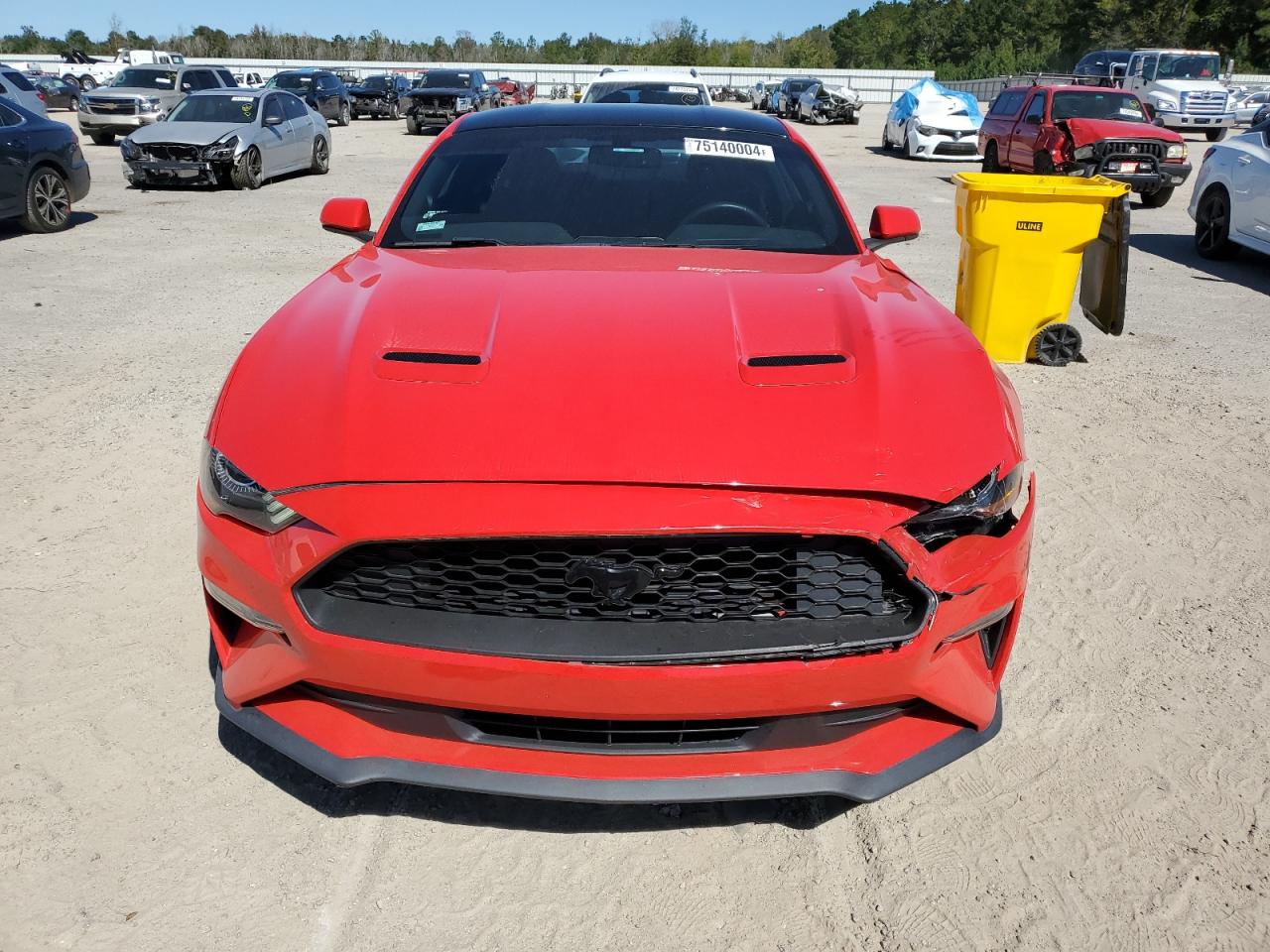 2019 Ford Mustang VIN 1FA6P8TH4K5105464 Copart auction photo, front end / rear end damage thumbnail 5