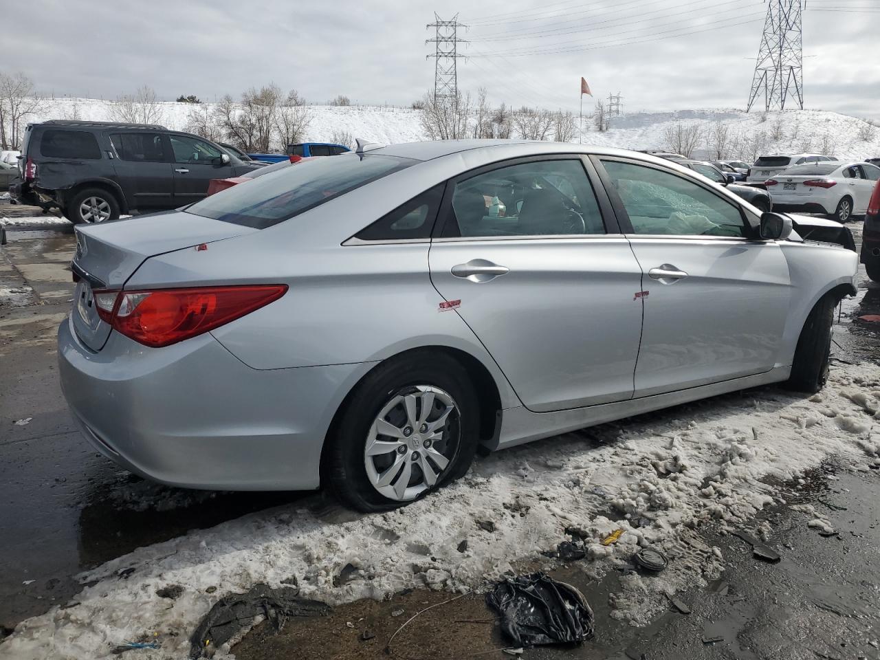 2012 Hyundai Sonata VIN 5NPEB4AC7CH405537 Copart auction photo, front end / vandalism damage thumbnail 3