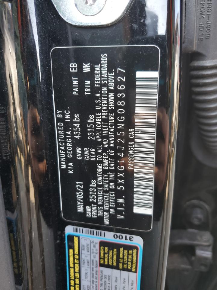 2022 KIA K5 VIN 5XXG14J25NG083627 Copart auction photo, undercarriage / front end damage thumbnail 12