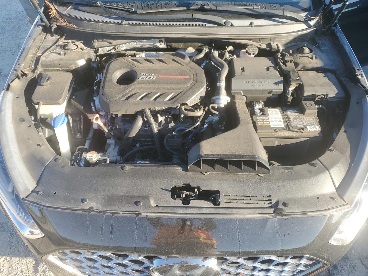 2019 Hyundai Sonata VIN 5NPE34AB8KH802001 Copart auction photo, front end / side damage thumbnail 11