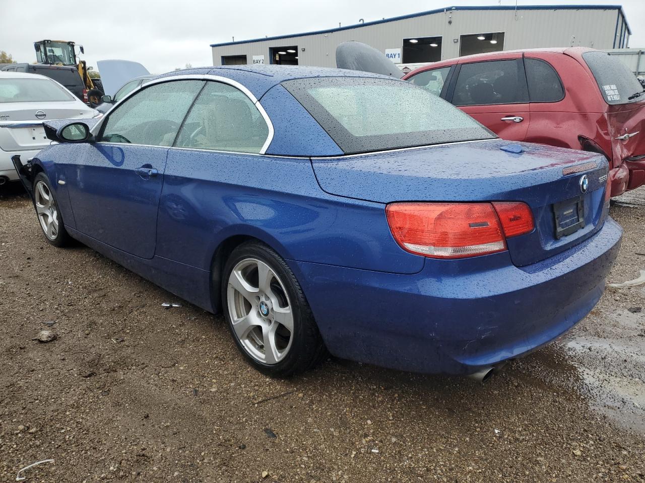 2009 BMW 3er VIN WBAWR33509P460138 Copart auction photo, front end damage thumbnail 2