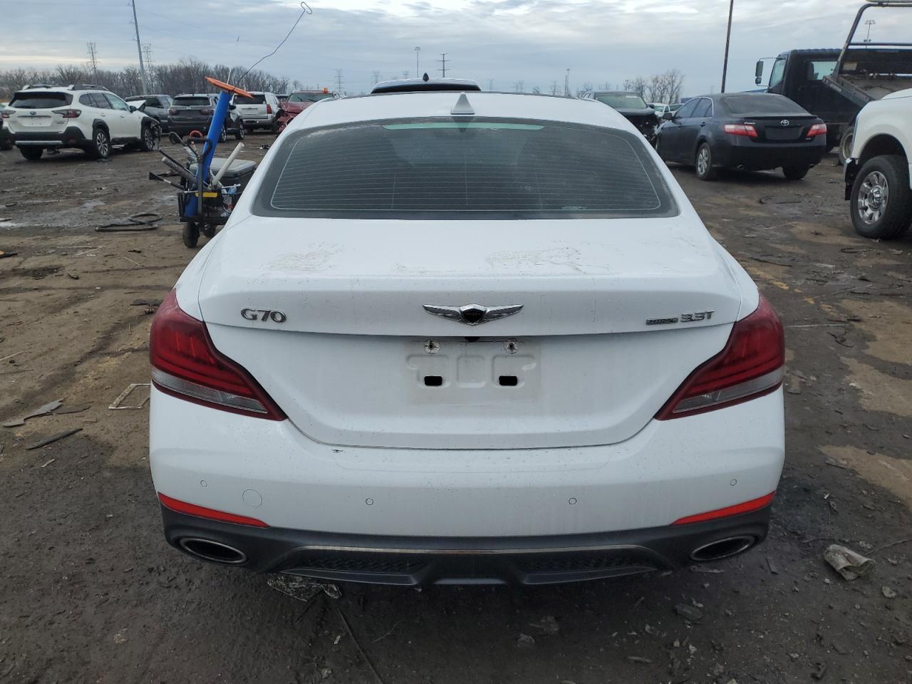 2019 Genesis G70 VIN KMTG34LE7KU027441 Copart auction photo, front end damage thumbnail 6