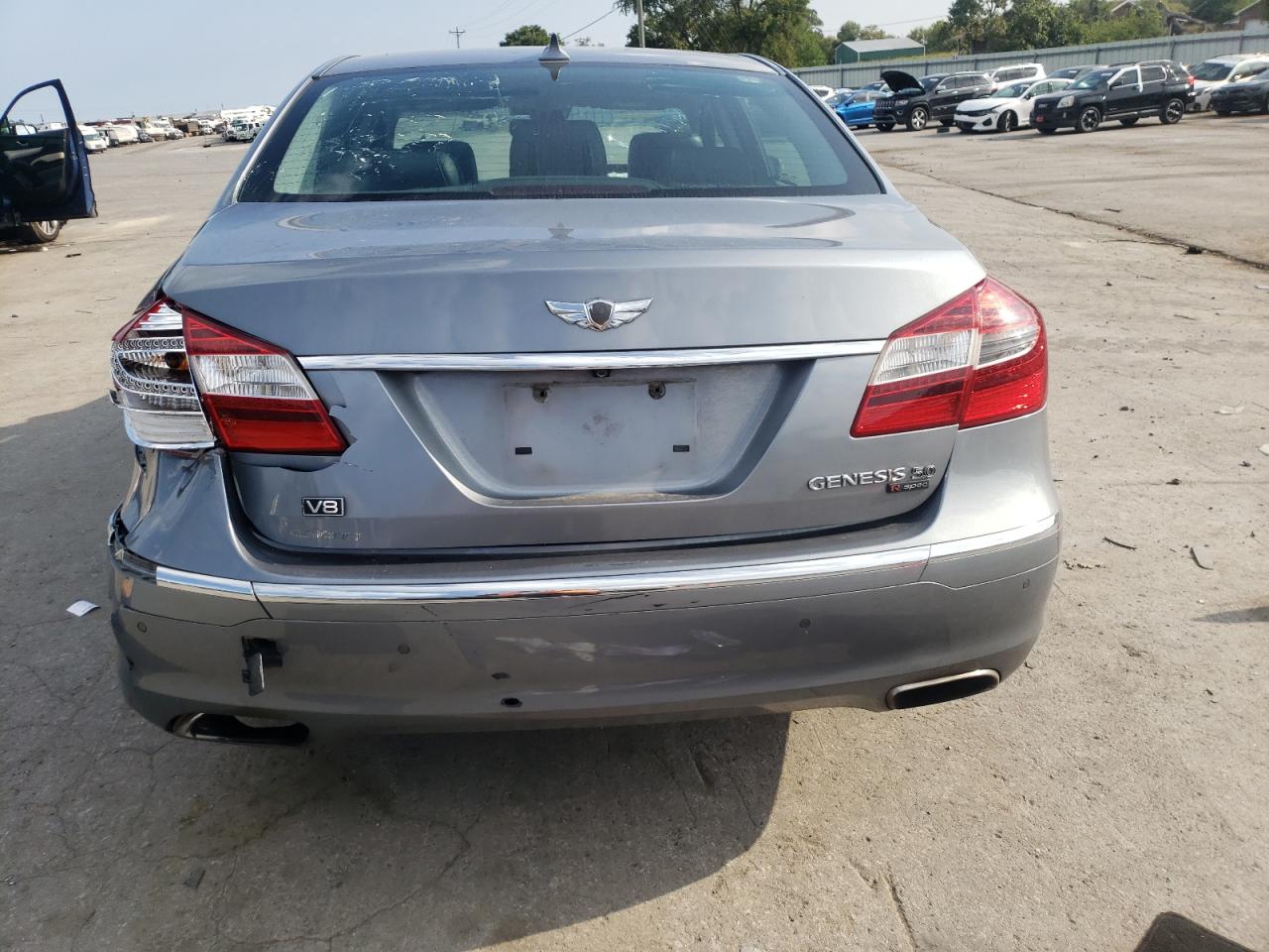 2013 Hyundai Genesis VIN KMHGC4DH3DU256074 Copart auction photo, front end damage thumbnail 6