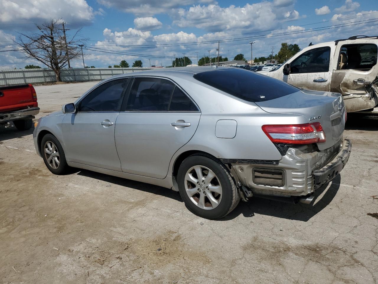 2010 Toyota Camry VIN JTNBK3EK0A3047670 Copart auction photo, rear end / side damage thumbnail 2