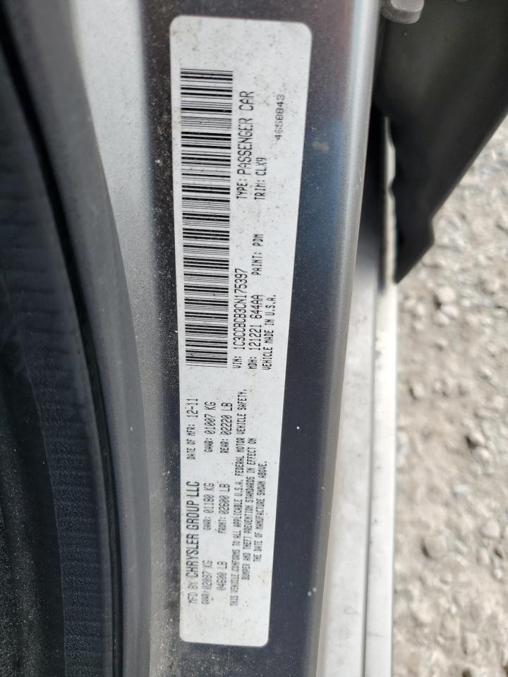 2012 Chrysler 200 VIN 1C3CCBCB3CN175397 Copart auction photo, front end damage thumbnail 12
