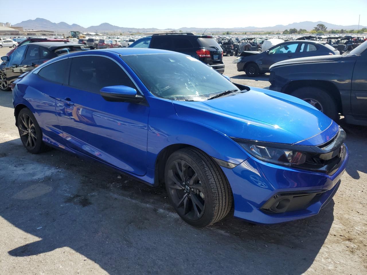 2019 Honda Civic VIN 2HGFC4B84KH305819 Copart auction photo, rear end / side damage thumbnail 4