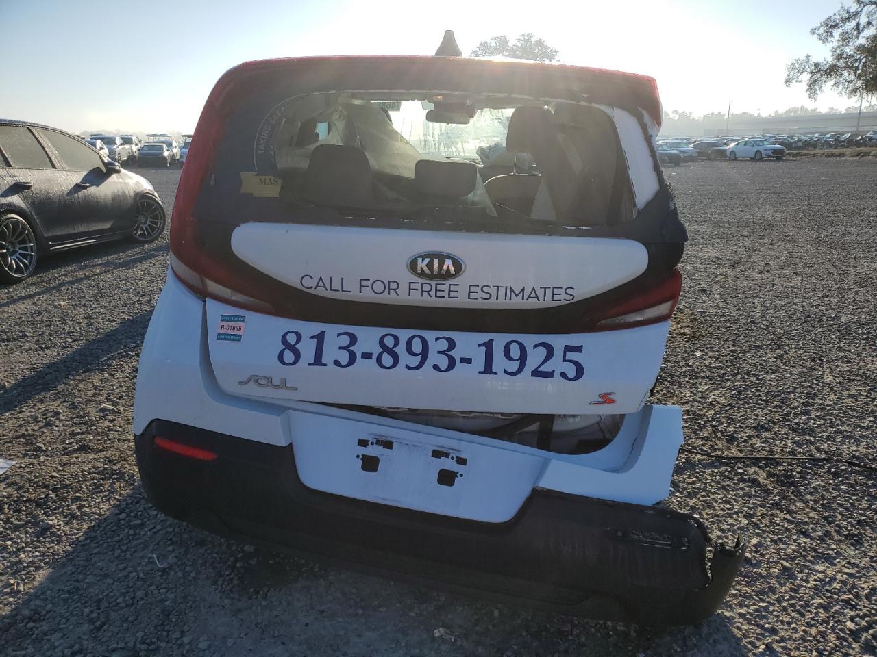 2021 KIA Soul VIN KNDJ23AU4M7765565 Copart auction photo, side / rear end damage thumbnail 6