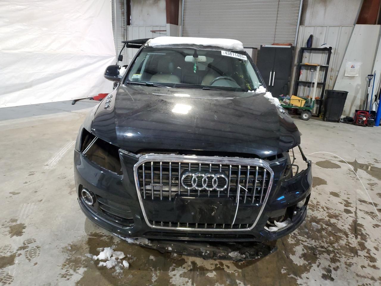 2014 Audi Q5 VIN WA1LFAFP3EA095445 Copart auction photo, front end / side damage thumbnail 5