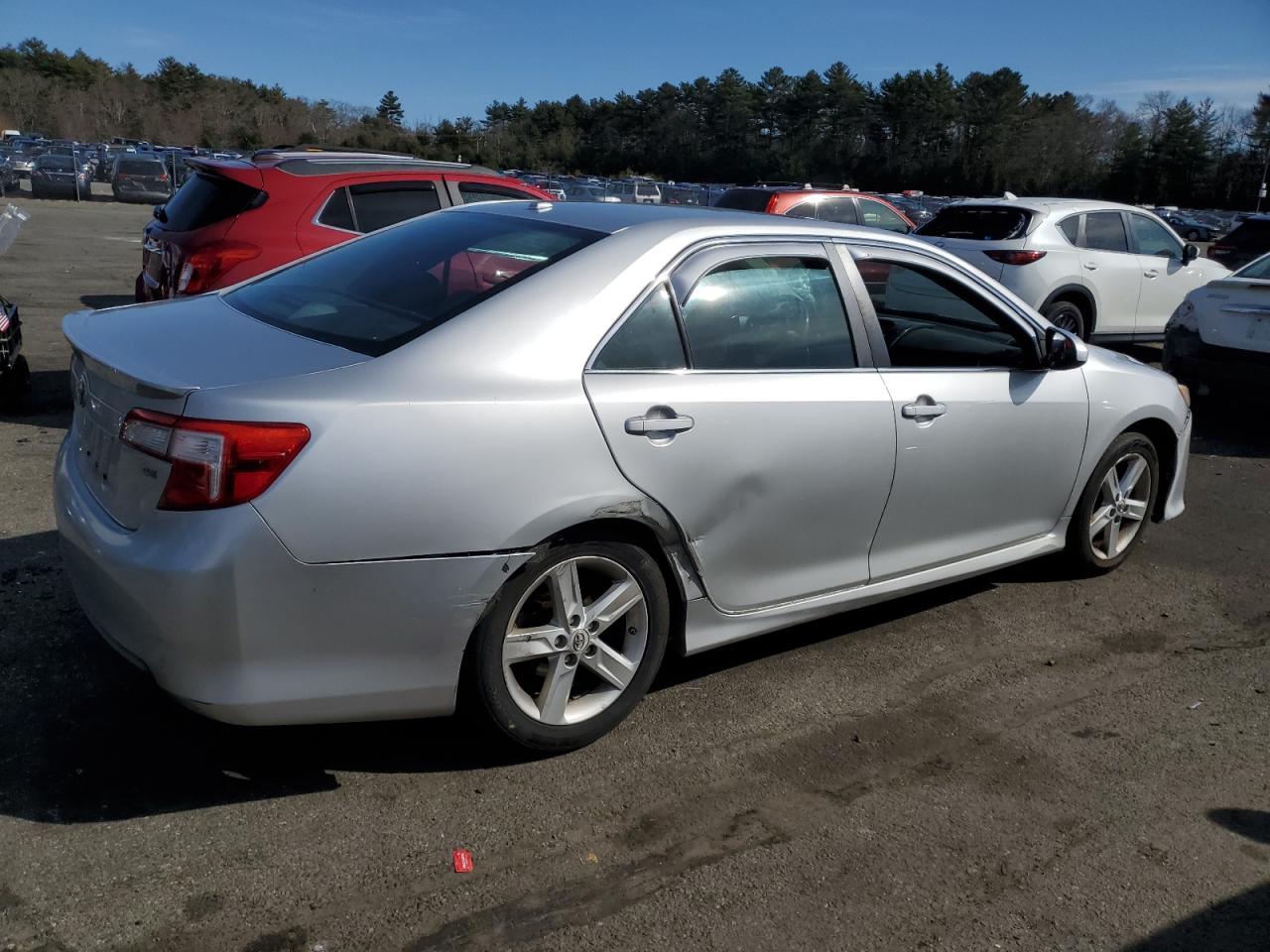 2013 Toyota Camry VIN 4T1BF1FK1DU214513 Copart auction photo, front end / side damage thumbnail 3
