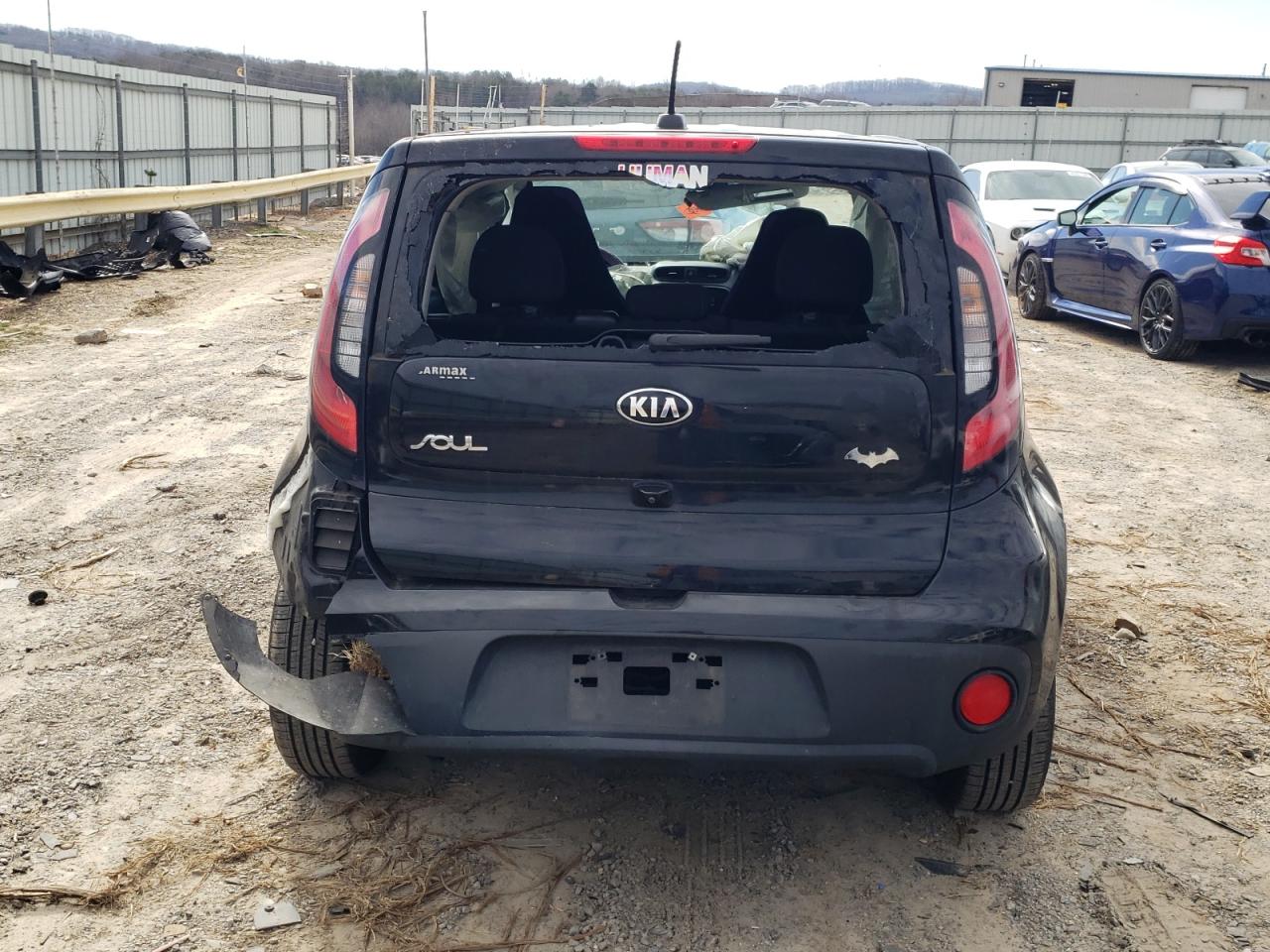 2019 KIA Soul VIN KNDJN2A29K7018394 Copart auction photo, rollover damage thumbnail 6