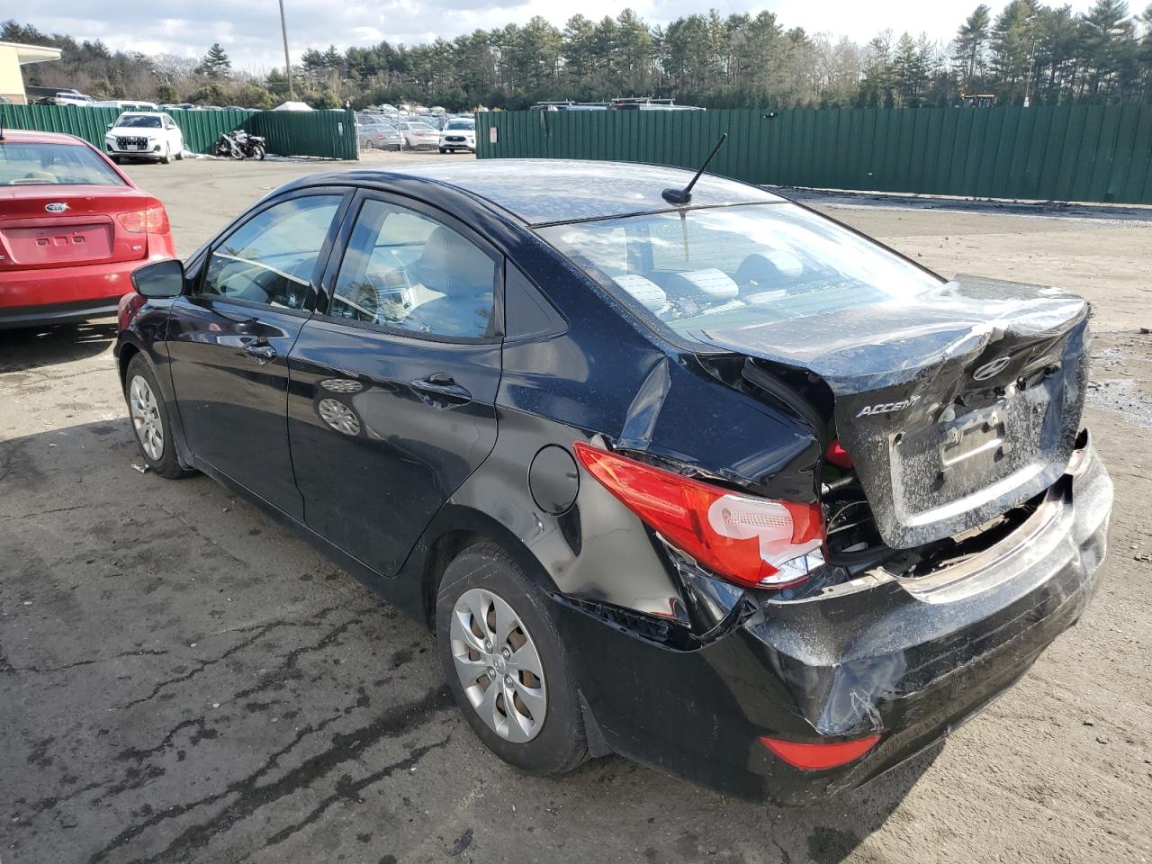 2016 Hyundai Accent VIN KMHCT4AE5GU108697 Copart auction photo, rear end damage thumbnail 2