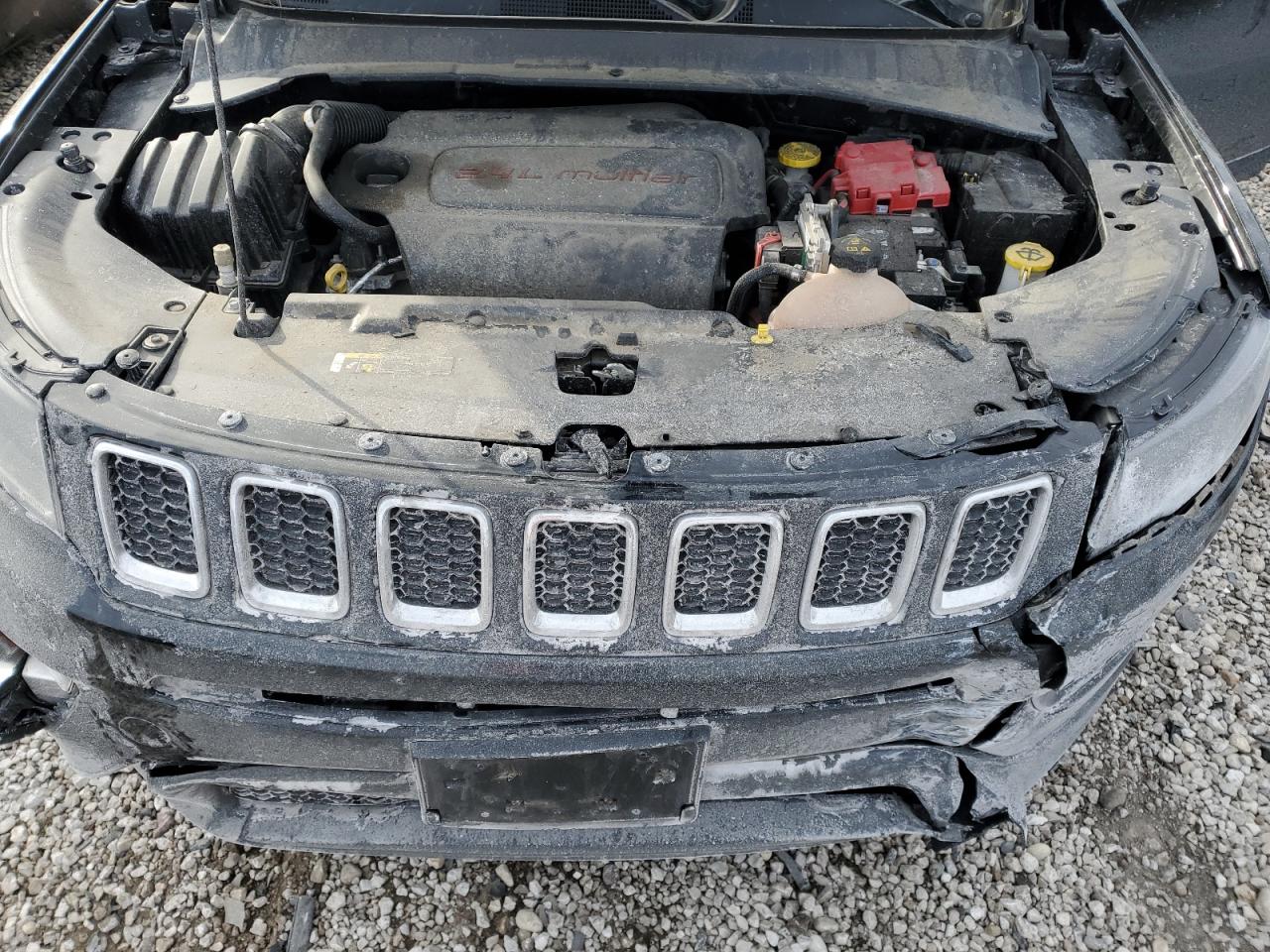 2021 Jeep Compass VIN 3C4NJDBB1MT504607 Copart auction photo, front end damage thumbnail 12