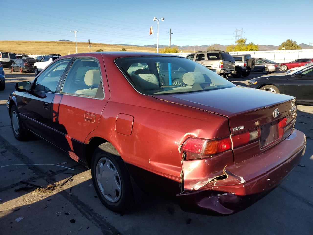 1999 Toyota Camry VIN 4T1BG22K0XU615466 Copart auction photo, rear end / side damage thumbnail 2