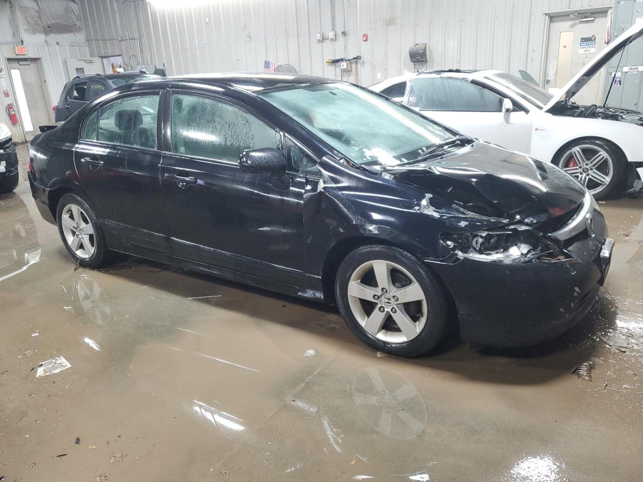 2008 Honda Civic VIN 1HGFA16528L106364 Copart auction photo, front end / rear end damage thumbnail 4
