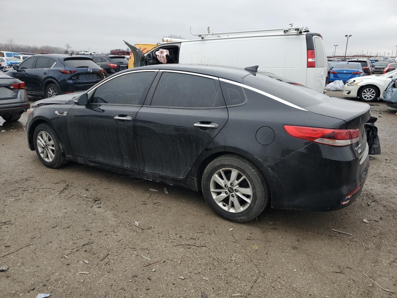 2017 KIA Optima VIN KNAGT4L33H5148173 Copart auction photo, front end / rear end damage thumbnail 2