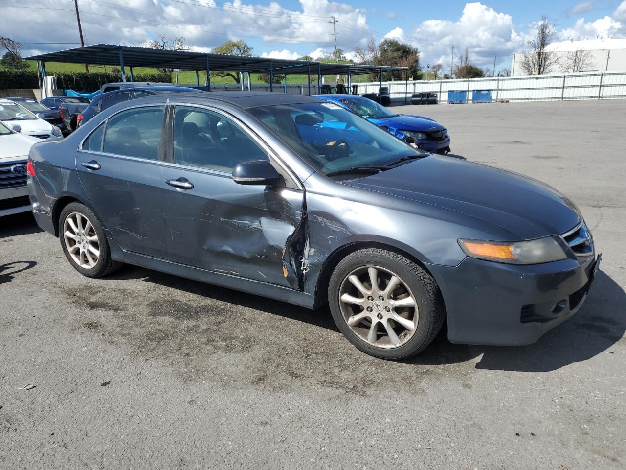 2006 Acura TSX VIN JH4CL96906C012041 Copart auction photo, side damage thumbnail 4
