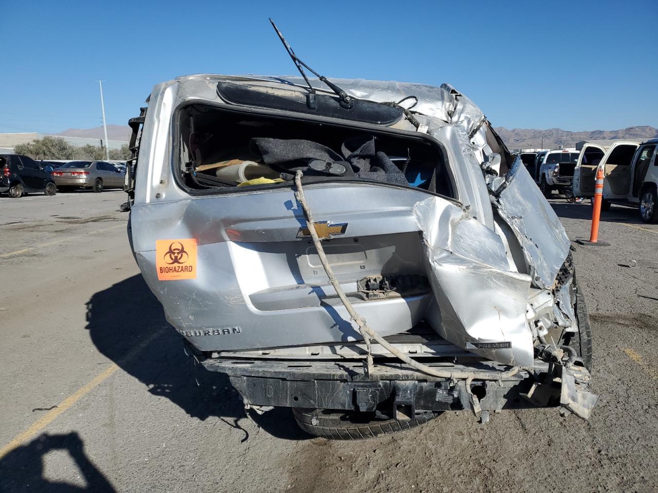 2017 Chevrolet Suburban VIN 1GNSKJKC3HR126366 Copart auction photo, rollover damage thumbnail 6