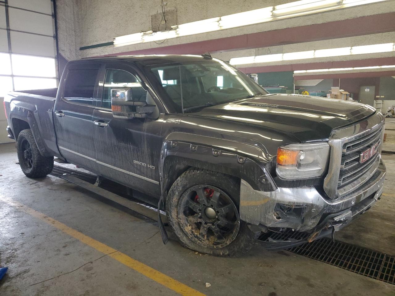 2015 GMC Sierra VIN 1GT12ZE84FF574513 Copart auction photo, front end damage thumbnail 4