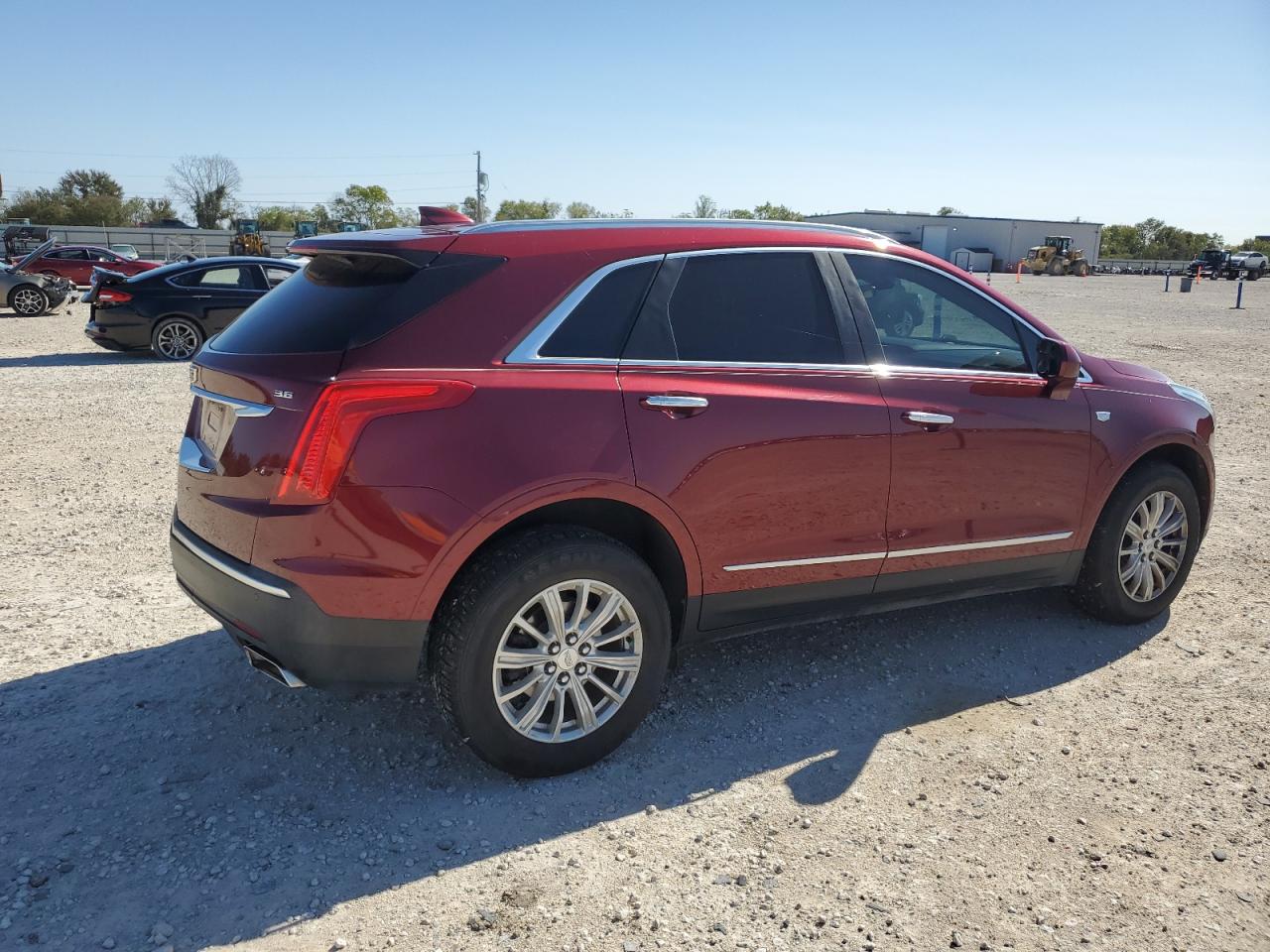 2017 Cadillac XT5 VIN 1GYKNARSXHZ235883 Copart auction photo, hail / missing/altered vin damage thumbnail 3