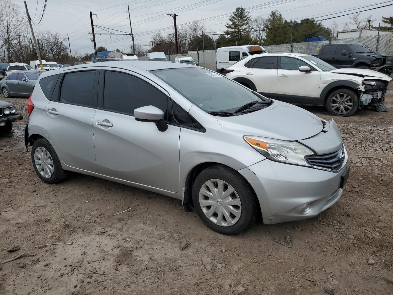 2015 Nissan Versa VIN 3N1CE2CP5FL444718 Copart auction photo, front end / rear end damage thumbnail 4