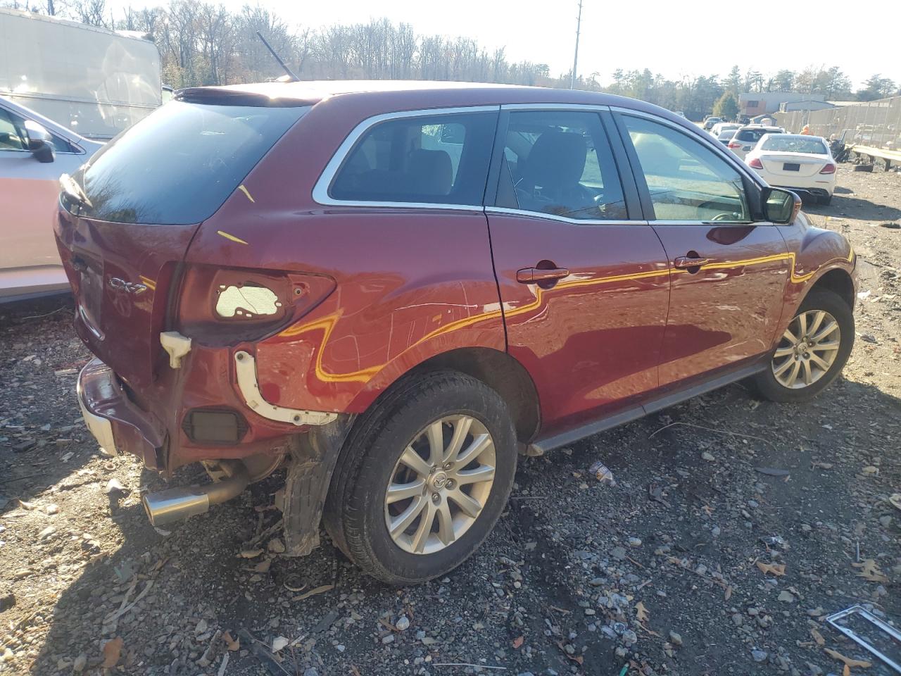 2010 Mazda CX-7 VIN JM3ER2W58A0333100 Copart auction photo, all over damage thumbnail 3