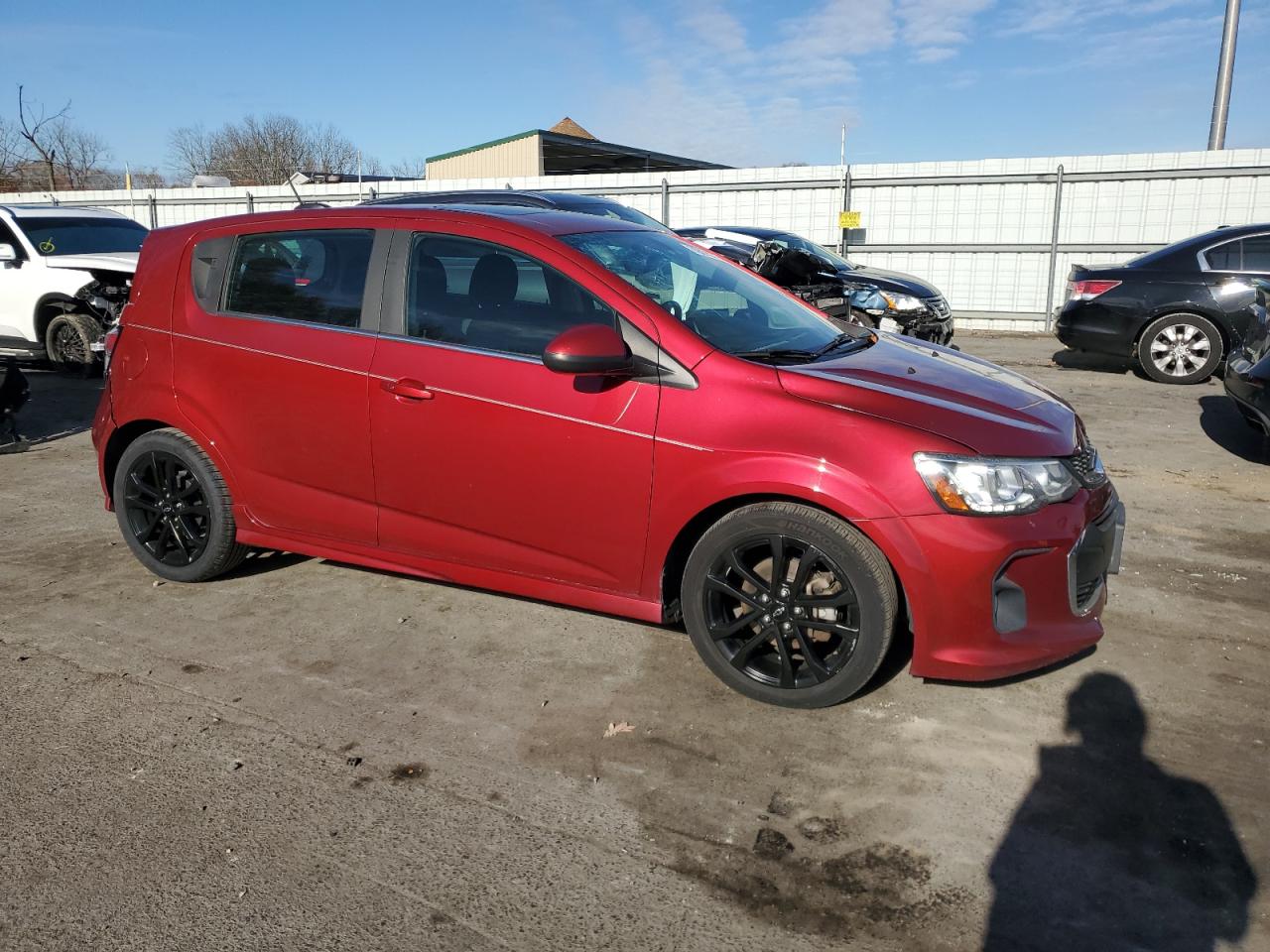 2018 Chevrolet Sonic VIN 1G1JD6SB8J4100196 Copart auction photo, front end damage thumbnail 4