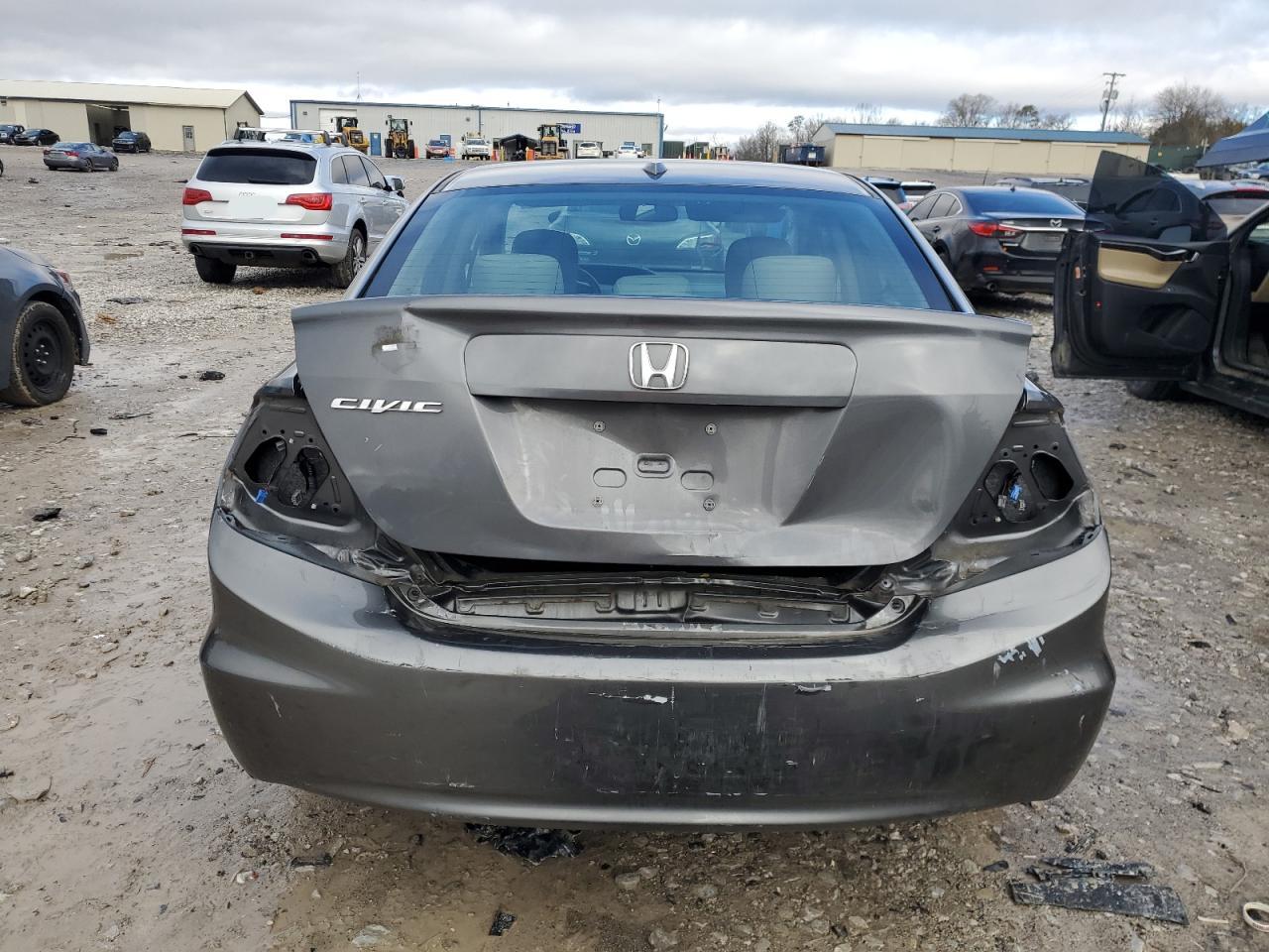 2012 Honda Civic VIN 19XFB2F99CE323934 Copart auction photo, rear end damage thumbnail 6