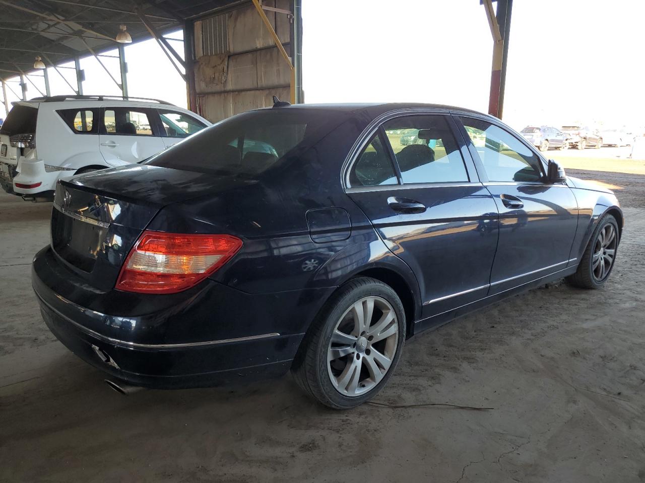 2008 Mercedes-Benz C-klasse VIN WDDGF54X08R012003 Copart auction photo, side damage thumbnail 3