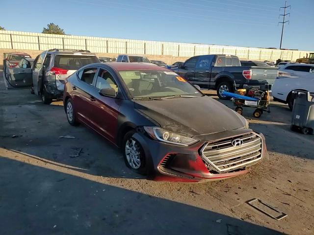 2017 Hyundai Elantra VIN KMHD74LF2HU318870 Copart auction photo, vandalism / front end damage thumbnail 10
