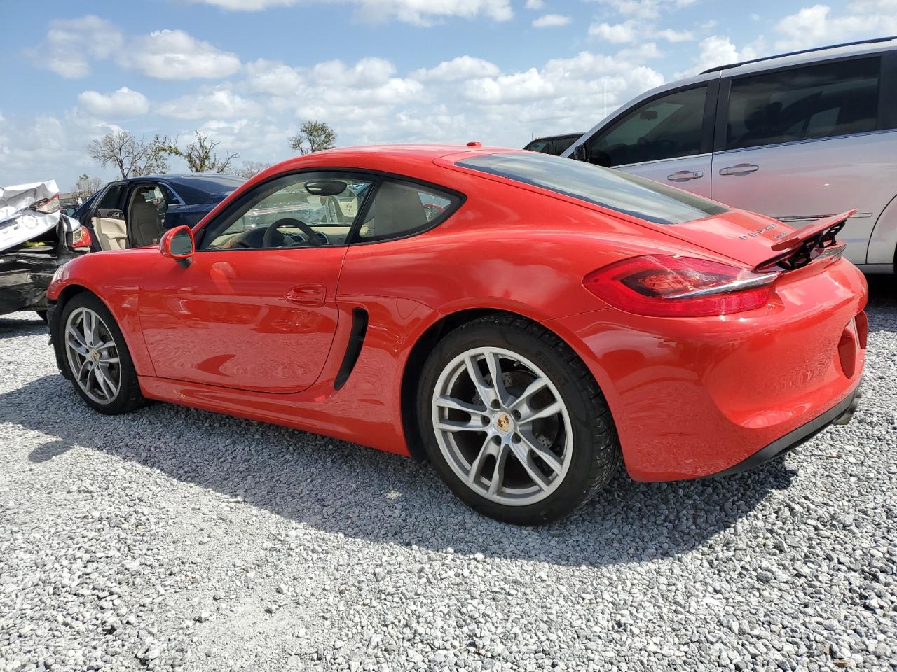 2014 Porsche Cayman VIN WP0AA2A82EK171667 Copart auction photo, front end damage thumbnail 2