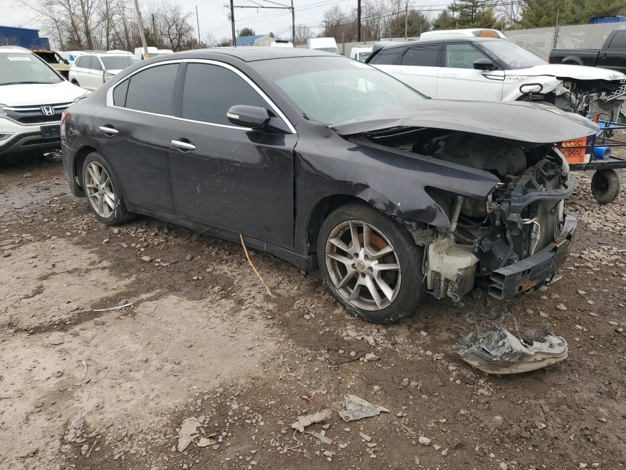 2010 Nissan Maxima VIN 1N4AA5AP3AC846378 Copart auction photo, front end / side damage thumbnail 4