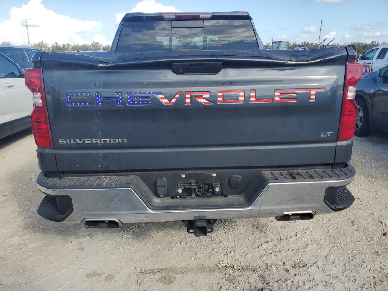 2021 Chevrolet Silverado VIN 1GCUYDED3MZ227231 Copart auction photo, top/roof damage thumbnail 6