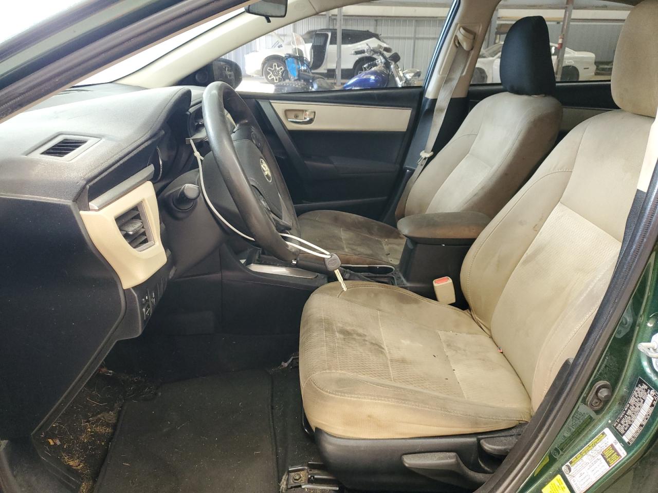 2014 Toyota Corolla VIN 2T1BURHE9EC155256 Copart auction photo, front end / burn - engine damage thumbnail 7
