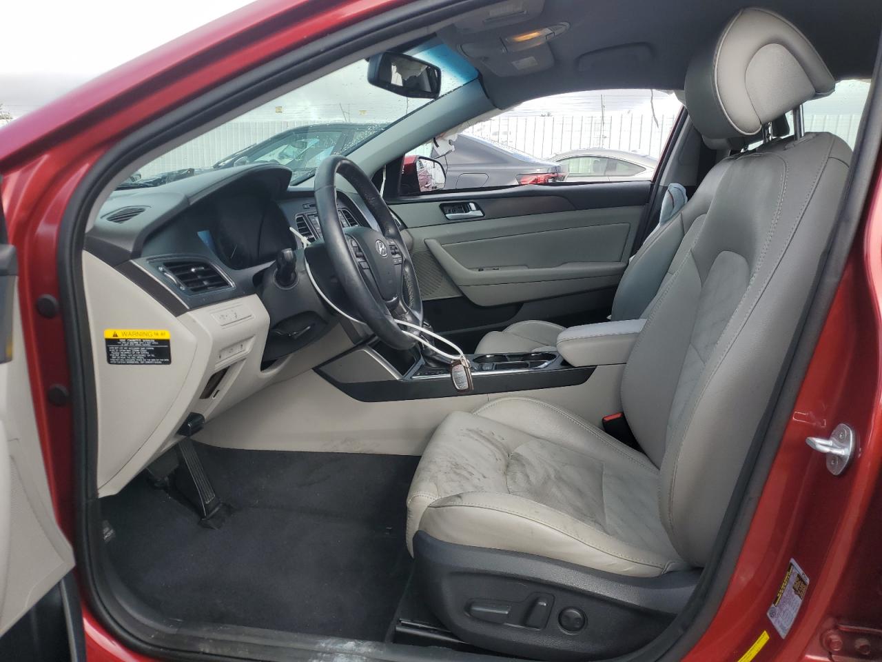 2015 Hyundai Sonata VIN 5NPE34AF2FH250424 Copart auction photo, side / front end damage thumbnail 7