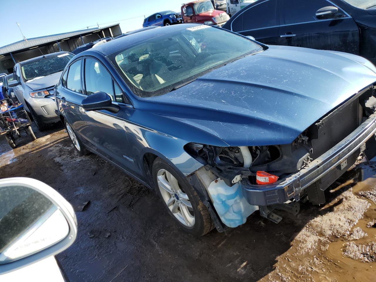 2018 Ford Fusion VIN 3FA6P0LU2JR220168 Copart auction photo, front end damage thumbnail 4