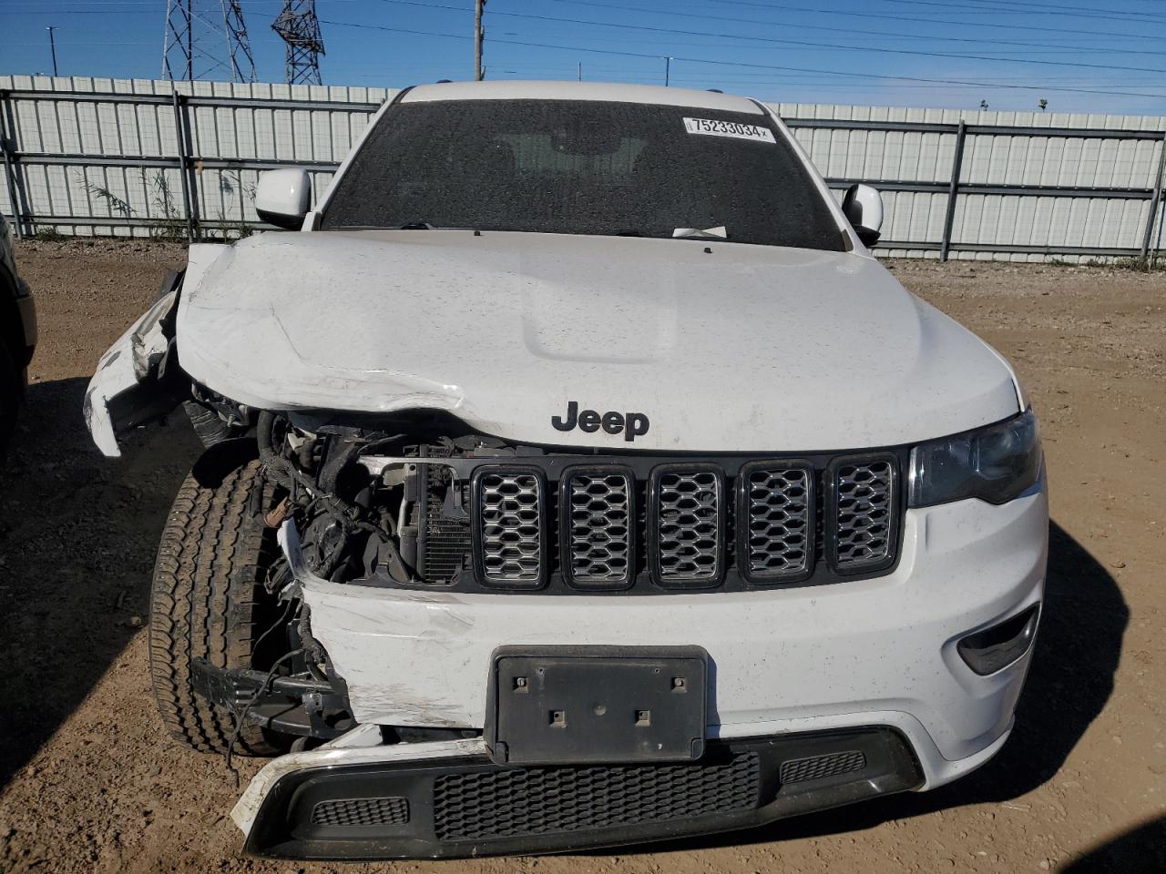 2017 Jeep Grand Cherokee VIN 1C4RJFAG7HC951244 Copart auction photo, front end damage thumbnail 5