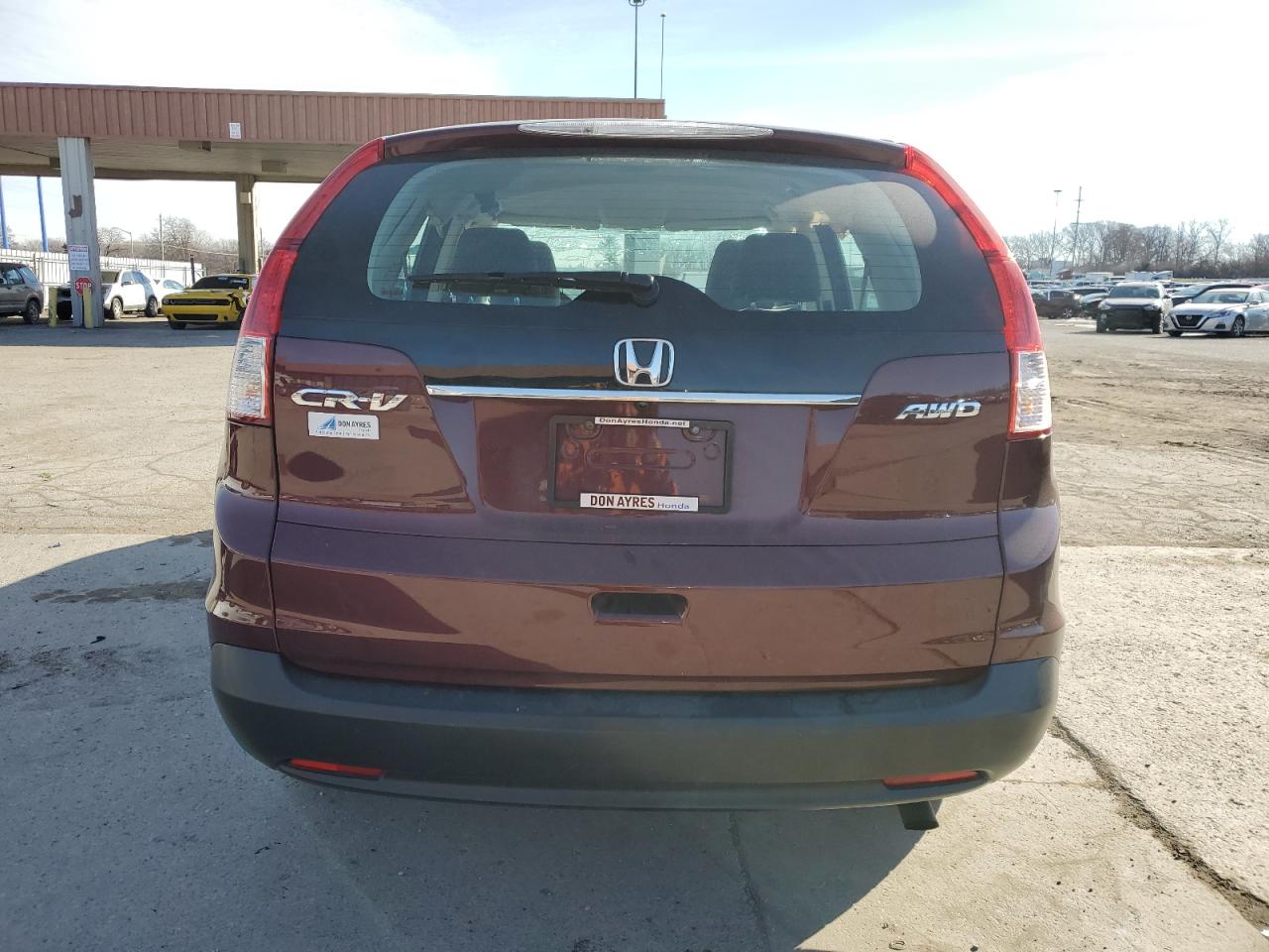 2013 Honda CR-V VIN 5J6RM4H30DL052597 Copart auction photo, rollover damage thumbnail 6