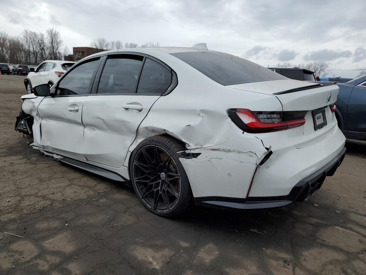 2022 BMW M3 VIN WBS43AY08NFM90896 Copart auction photo, all over damage thumbnail 2