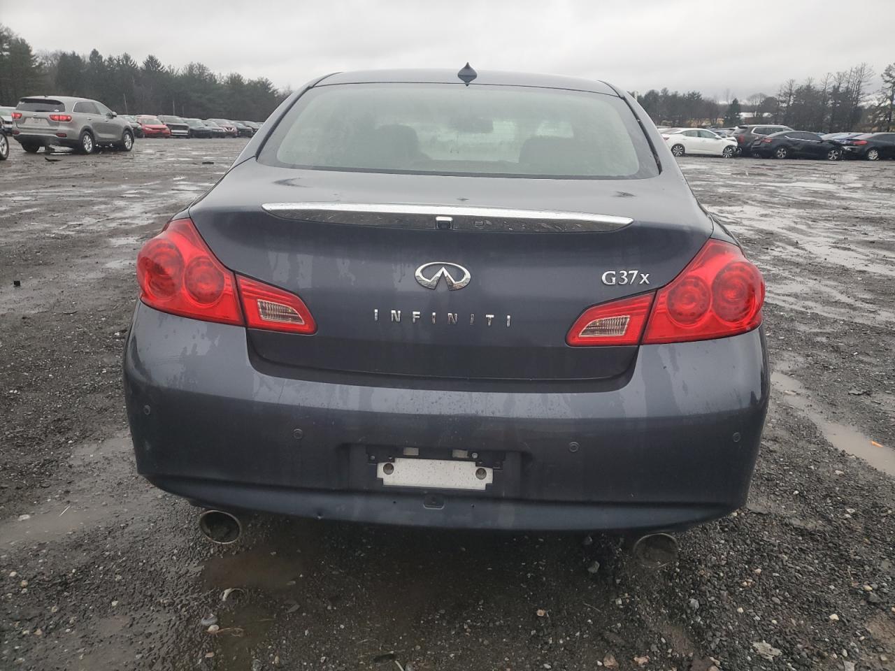 2012 Infiniti G VIN JN1CV6ARXCM676003 Copart auction photo, front end / undercarriage damage thumbnail 6