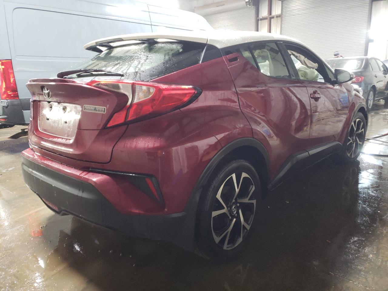 2018 Toyota C-HR VIN JTNKHMBX9J1010732 Copart auction photo, front end / side damage thumbnail 3