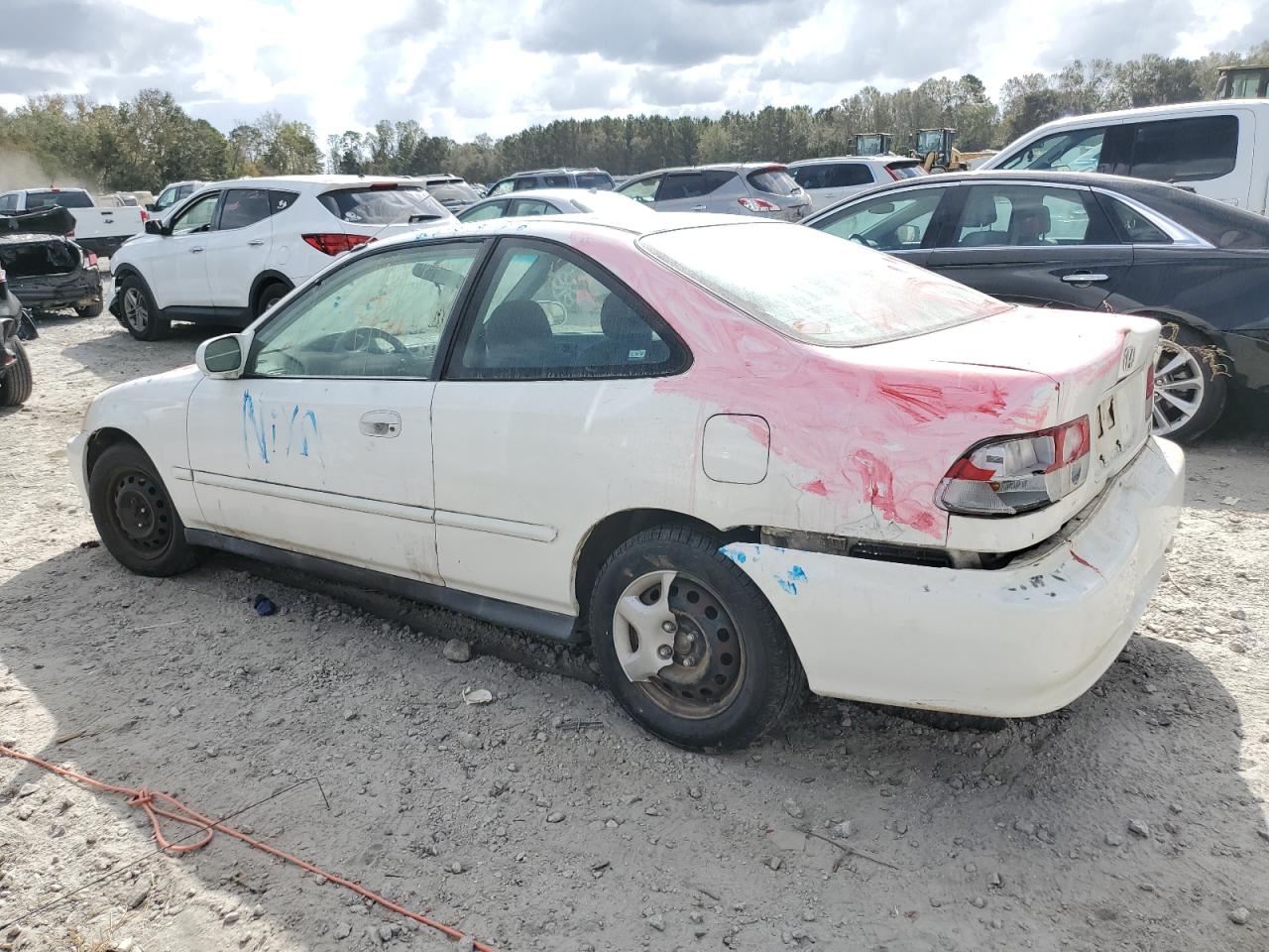 2000 Honda Civic VIN 1HGEJ8244YL041065 Copart auction photo, vandalism / rear end damage thumbnail 2