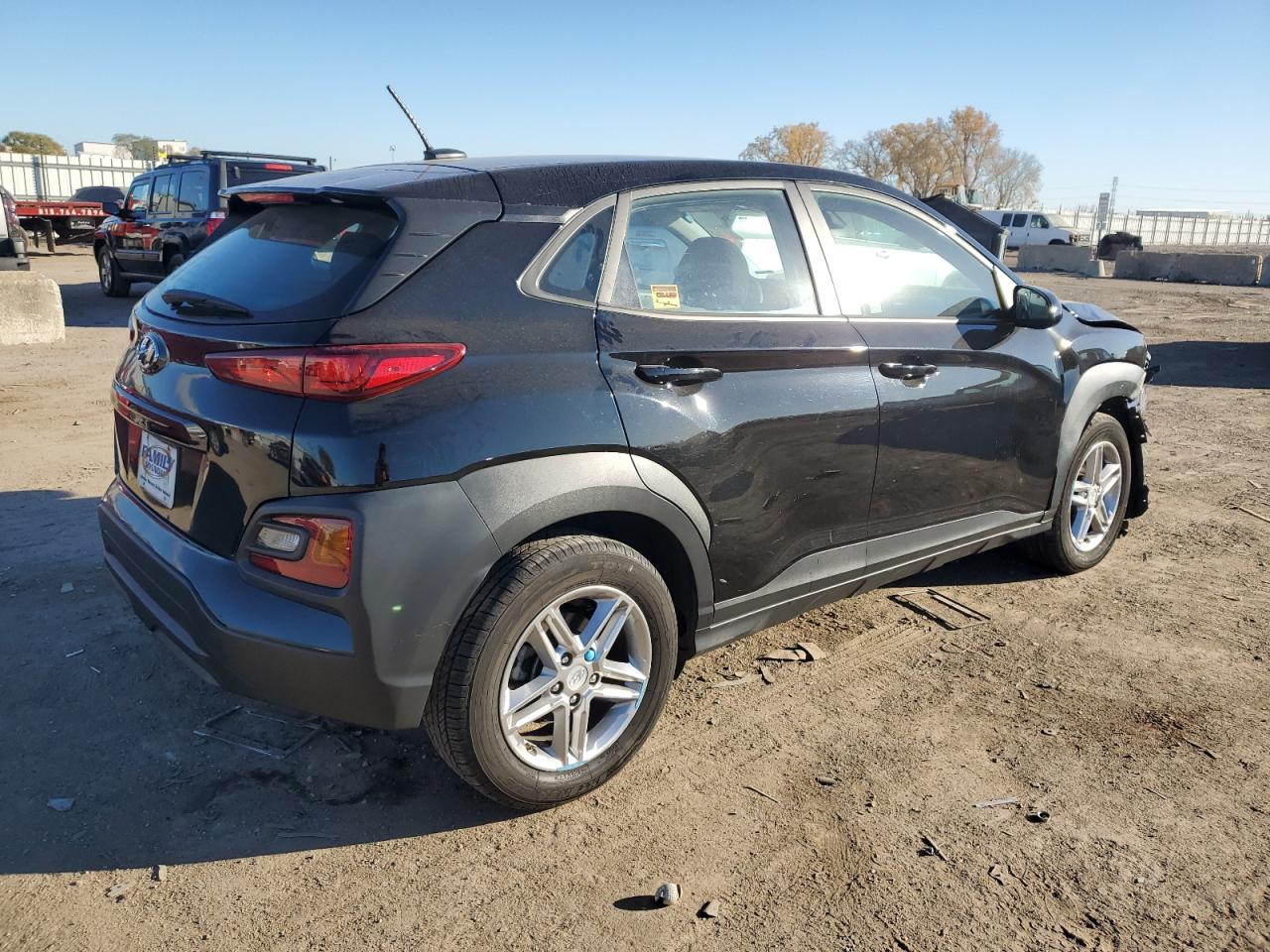 2021 Hyundai Kona VIN KM8K12AA0MU606059 Copart auction photo, front end damage thumbnail 3