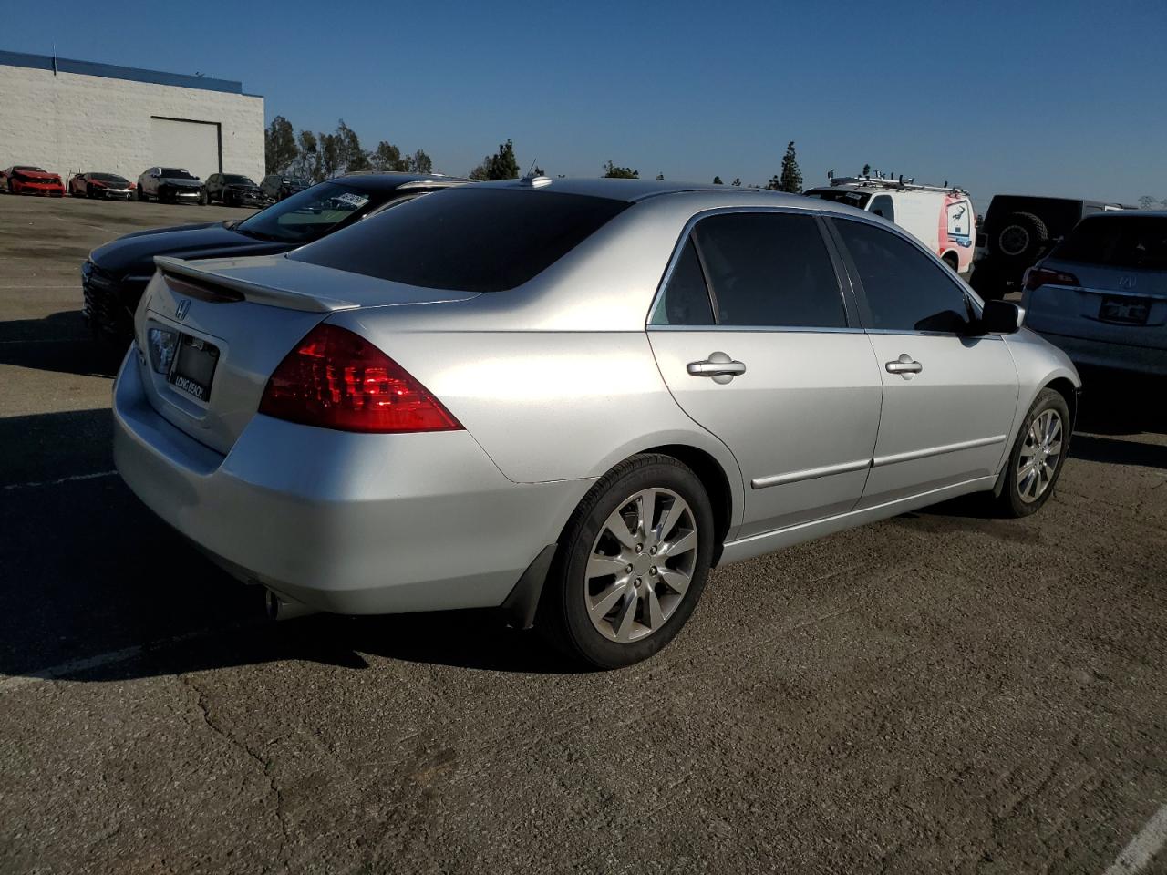 2007 Honda Accord VIN 1HGCM66587A032420 Copart auction photo, front end damage thumbnail 3